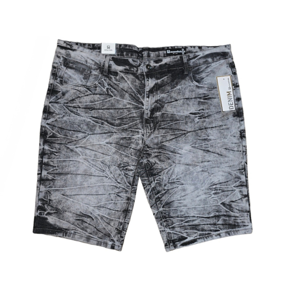 Men's SP Essentials Marble Grey Black Shorts Active Flex Size 46 - Picture 1 of 4